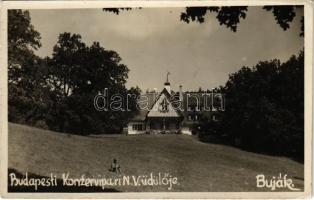 Buják, Budapesti Konzervipari N. V. üdülője. Sztanek Ede (Pásztó) photo (EK)