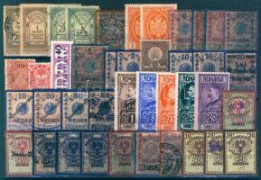 1898-tól 41db külföldi okmánybélyeg berakólapon