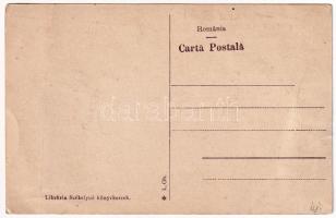 Nagyenyed, Aiud; Fő tér, Lang, Rosenthal & Palmhert üzlete, Schuster gyógyszertára / Piata princ...