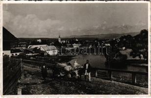 Maroshévíz, Oláhtoplica, Toplita, Toplica; látkép, erdélyi folklór / general view, Transylvanian folklore (EK)