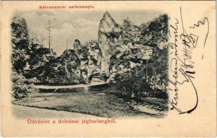 Dobsina, Dobschau; Sztraczenai sziklakapu / rock gate (Rb)