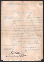 1923 Bp., A M. kir. budapesti városparancsnokság által kiadott dicsérő okirat