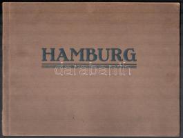 cca 1920 Hamburg. Hamburgot ábrázoló 12 fekete-fehér képet tartalmazó kiadvány. Hamburg, Ludwig Carstens, 12 t.