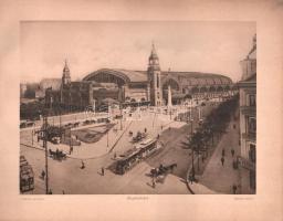 cca 1920 Hamburg. Hamburgot ábrázoló 12 fekete-fehér képet tartalmazó kiadvány. Hamburg, Ludwig Cars...