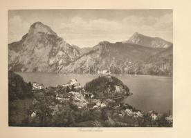 cca 1920-1930 Salzkammergut. Salzkammergutot ábrázoló 15 fekete-fehér képet tartalmazó kiadvány. Gmu...