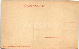 Szliács, Sliac; Huszka Samu vendéglője, étterem. Waktor Sámuel "Magyar Bazár" kiadása / sp...