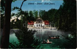 Losonc, Lucenec; Csónakázó tó / lake, rowing boats (EK)