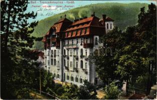 1915 Trencsénteplic, Trencianske Teplice; Teplicz szálloda. Wertheim Zsigmond kiadása / hotel, spa (fa)