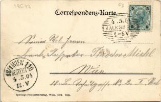 1904 Wien, Vienna, Bécs; Kalksburg, Panorama / general view (EK)