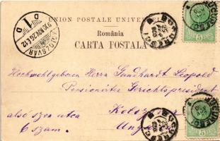 1900 Bucharest, Bukarest, Bucuresti, Bucuresci; Palatul Dacia-Romania (Str. Lipscani) / palace, stre...