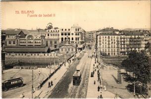 Bilbao, Puente de Isabel II / bridge, tram (EK)