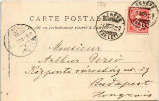 1903 Geneve, Geneva, Genf; Hotel Beau-Rivage (EK)