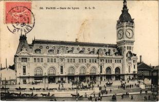 1906 Paris, Gare de Lyon / railway station. TCV card (EK)