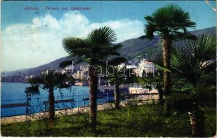 Abbazia, Opatija; Palmen am Südstrand / palm trees (EK)