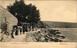 Abbazia, Opatija; Schutzhütte am Nordstrand / chalet (EK)