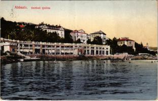 Abbazia, Opatija; Seebad Quitta / beach, bath (Rb)