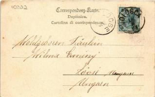 1902 Abbazia, Opatija; Bootshafen / boat harbor (EK)