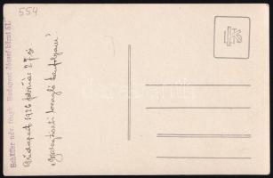 1926 Gyalogtiszti lovagló tanfolyam csoportkép, Schäffer műterméből, 9×14 cm