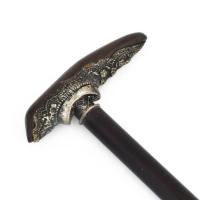 Régi sétabot, fém díszítménnyel, szép állapotban, m: 89 cm