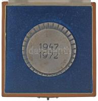 1972. "25 éves a Magyar Népgazdasági tervezés / 1947-1972" ezüstözött bronz plakett díszto...