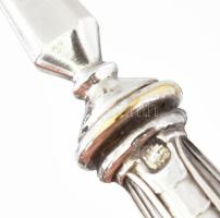 Ezüst (Ag) halkés, jelzéssel, h: 19,5 cm, nettó: 33 g