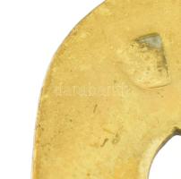 Ezüst (Ag) nyelű szervírozó lapát, jelzéssel, h: 16 cm, bruttó: 37 g