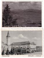 4 db RÉGI erdélyi város képeslap vegyes minőségben / 4 pre-1945 Transylvanian town-view postcards in mixed quaity