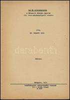 Tassi Géza: Vas- és hídszerkezetek. Dr. Korányi Imre 1950. évi előadási alapján készítette: - - . (Kézirat gyanánt). Bp., 1950, Műszaki Egyetem Tanulmányi Osztály Jegyzetkiadó. Papírkötésben. + Dr. Korányi Imre: Vas és hídszerkezetek. A Budapesti Műszaki Egyetem III. éves mérnökhallgatói részére. (Kézirat). Bp., 1953, Felsőoktatási Jegyzetellátó Vállalat, 37 p. Kiadói tűzött papírkötés.