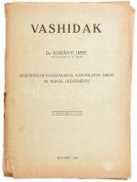 Dr. Korányi Imre: Vashidak. - - hídépítéstani előadásaival kapcsolatos ábrák és tervek gyűjteménye. Bp., 1950, (Műegyetemi-ny.), 62 t. Szakadt kiadói papírborítóban, a lapok többsége jó állapotban.