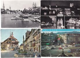 28 db MODERN svájci város képeslap / 28 modern Swiss town-view postcards