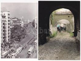 18 db MODERN román város képeslap / 18 modern Romanian town-view postcards