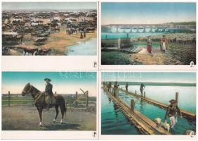 Hortobágyi múltidéző képeslapok - 6 db modern reprint tokban