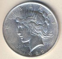 USA 1922. 1$ Ag "Peace" T:2/3+