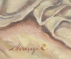 Merényi Rudolf (1893-1957): Csendélet virágokkal és pipacsokkal. Olaj, vászon, jelzett 80x60 cm