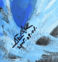 Deák János (1927-): Férfi porté. Olaj, karton. Jelzett, autográf ajándékozási sorokkal. Jelzett 75x5...