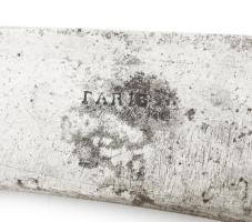 Ezüst (Ag) nyelű art deco hússzervírozó kanál és villa, jelzéssel, h: 27-31 cm, bruttó: 152 g