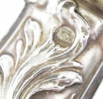 Ezüst (Ag) nyelű pulykacomb fogó, jelzéssel, h: 21 cm, bruttó: 105 g