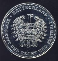 Németország DN "A történelmi felelősség politikája" Ag 15,2g emlékérem ismertető tanúsítvá...