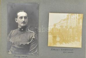 1914-1918 I. világháborús fotóalbum, Horváth Kornél katonatiszt fényképgyűjteménye a háború éveiből ...