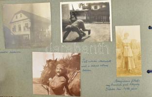 1914-1918 I. világháborús fotóalbum, Horváth Kornél katonatiszt fényképgyűjteménye a háború éveiből ...
