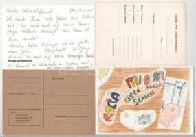 10 db MODERN érdekes sakk levelezési képeslap, egy ajánlottal / 10 modern interesting correspondence...