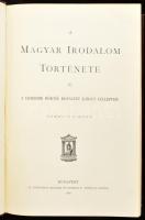 A magyar irodalom története. Képes díszmunka két kötetben. Szerk.: Beöthy Zsolt. I-II. kötet. I. köt...