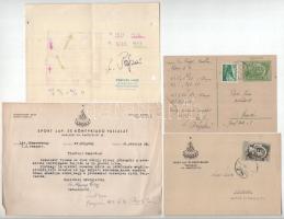 11 db MODERN sakk levelezési képeslap Pápai Jánosnak címezve 1949-1951 között / 11 modern correspond...