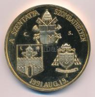 Kiss Sándor (1925-1999) 1991. "II. János Pál pápa / A Szentatya Szombathelyen 1991. aug. 19.&qu...