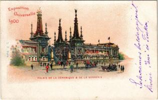 1900 Paris, Exposition Universelle, Palais de la Céramique & De la Verrerie / Exhibition, Palace of Ceramics and Glassware. Art Nouveau, litho