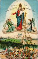 Rodicko Bozí Svato Hostynská, ochranuj nás! / Cseh hazafias propaganda / Czech patriotic propaganda, litho