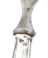 Ezüst (Ag) nyelű körömreszelő, jelzéssel, h: 11 cm, bruttó: 8,5 g