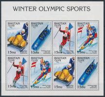 Téli olimpia kisív Mi 1637-1640, Winter Olympics minisheets Mi 1637-1640