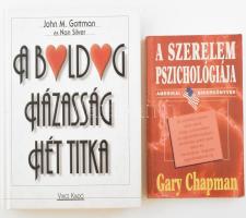 Gary Chapman: A szerelem pszichológiája. Ford.: Kállai Tibor. Bp., 1997, Network TwentyOne Kft. Kiadói papírkötés. + John M. Gottman - Nan Silver: A boldog házasság hét titka. Ford.: Angster Mária. Bp., 2000, Vince. Kiadói kartonált papírkötés.