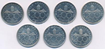 1992. 200Ft Ag "MNB" + 1993. 200Ft Ag "MNB" (2x) + 1994. 200Ft Ag "Deák&quo...